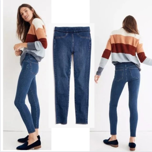 NWOT Madewell Pull-On Jeans in Freeburg Wash - Picture 1 of 8